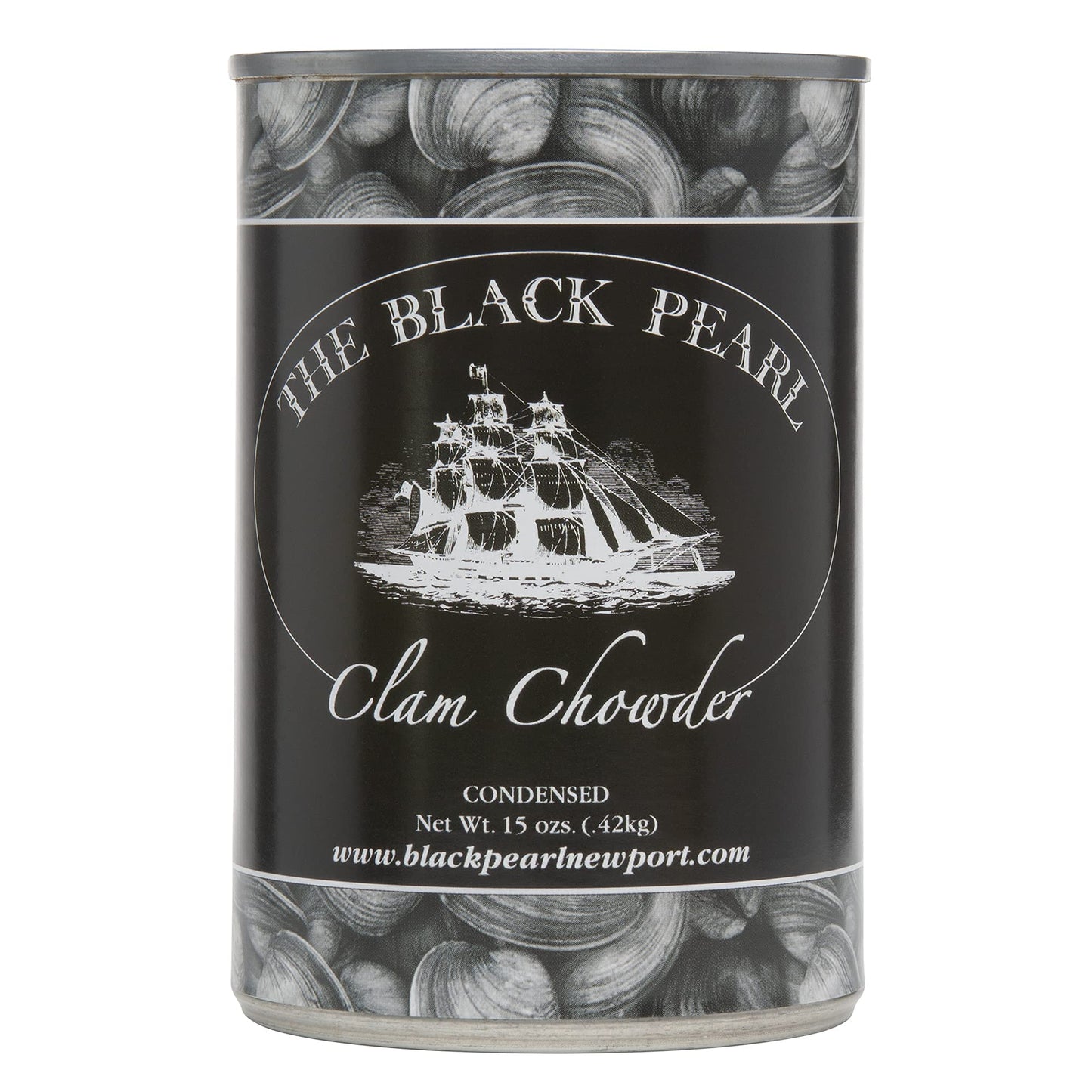 The Black Pearl Clam Chowder New England Famous Condensed Soup, 15 Ounce (3 Cans)