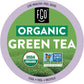 FGO Organic Green Tea K-Cup Pods, Non-GMO, Recyclable, Naturally Caffeinated, 24 Count