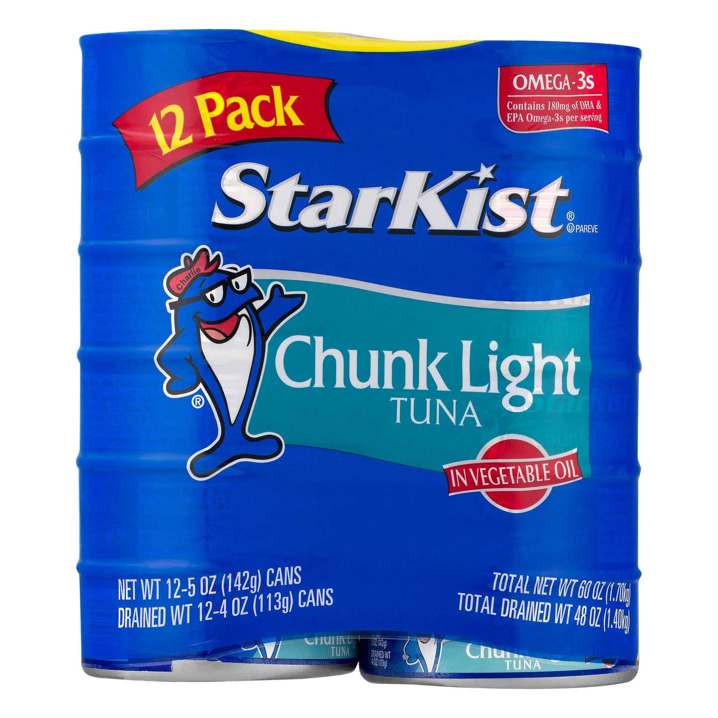 Starkist Chunk Light Tuna In Oil, 5 Oz (12 Pack) Canned Tuna Fish, Wild Caught, Gluten Free, Ready To Eat, Perfect For Salads, Keto Meals And Snacks, With 20G Protein & 90 Calories Per Serving