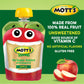 Mott s No Sugar Added Applesauce, 3.2 oz clear pouches, 12 Count (Pack of 8)