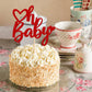 Rssta i Valentines Day Cake Topper, Glitter Paper Oh Baby Design, Red, Ideal for Baby Showers & Kids Birthday Parties