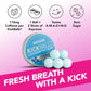 KickBallz Cinnamon Caffeinated Energy Gum, Sugar-Free, 110mg Caffeine per Piece, 21 Count, Red