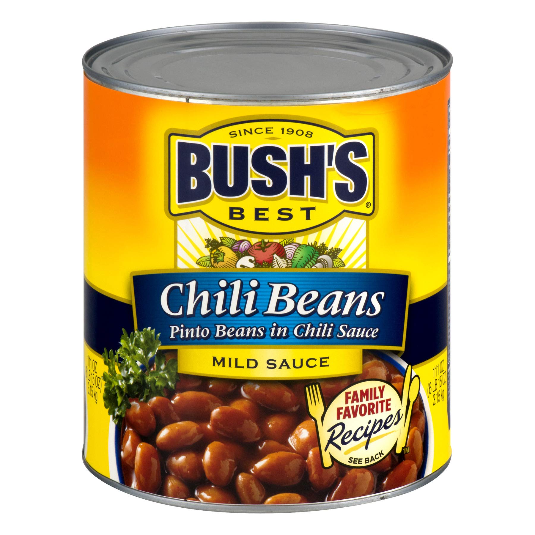 Bush's Best Pinto Beans in a Mild Chili Sauce 111 oz (6 cans)