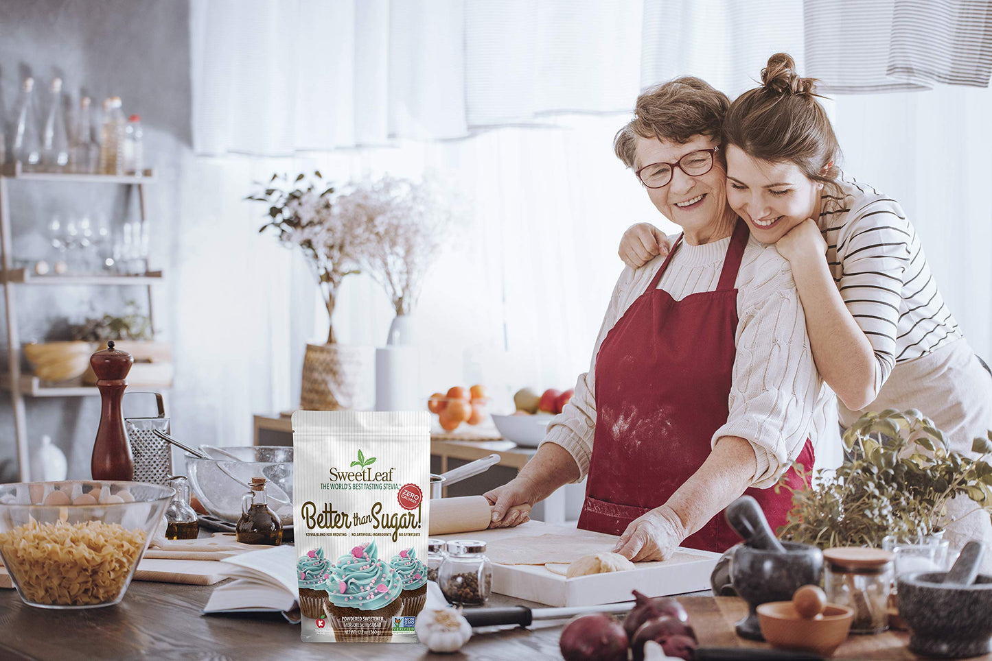 SweetLeaf Better Than Sugar Sweetener - Sugar Substitute with Stevia & Erythritol, Use for Frosting, Baking, or Coffee, Natural