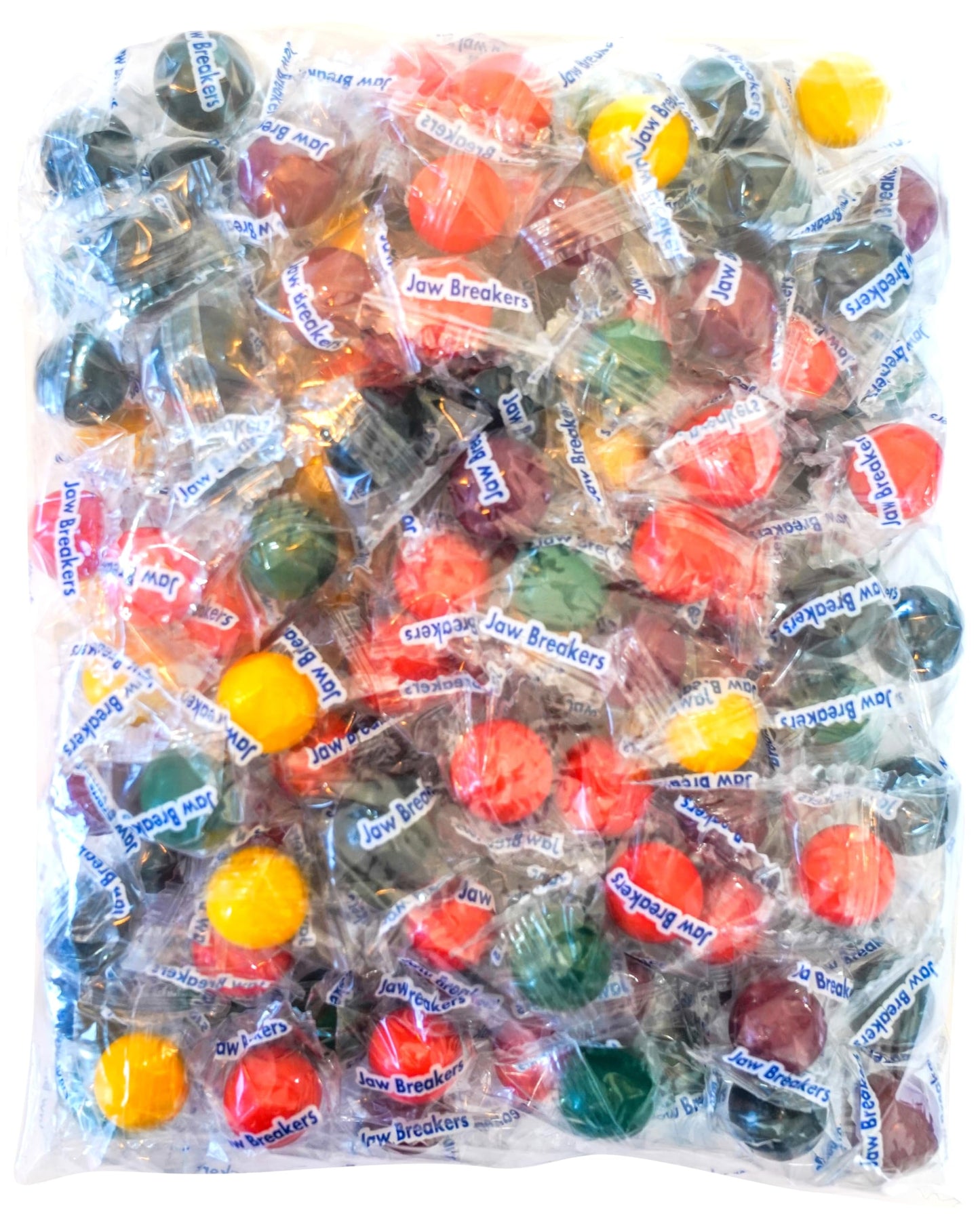 Jawbreakers Hard Candy - 100 Assorted Sweet Fruit Flavored Individually Wrapped Pieces per Bag