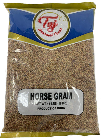 TAJ Gourmet Foods Indian Horse Gram (Muthira, Kulith) 4-Pounds, 64 Ounce Pack