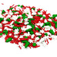 Homipooty Christmas Tree Sprinkles For Cake Decorating 100G/3.5Oz Mix Of Red And Green Holiday Sprinkles With White Snowflakes Jimmies For Cupcake Toppers Cookie Ice Cream Decorations Celebrations