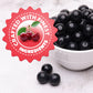 Gumballs in Jar - 1 Inch Large Gumballs - Cherry Bubble Gum Black Gumballs - Kids Chewing Gum - Gumballs for Kids 9 OZ