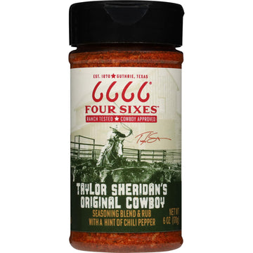 6666 Four Sixes Taylor Sheridan's Original Cowboy Seasoning Blend and Rub, 6 Ounce