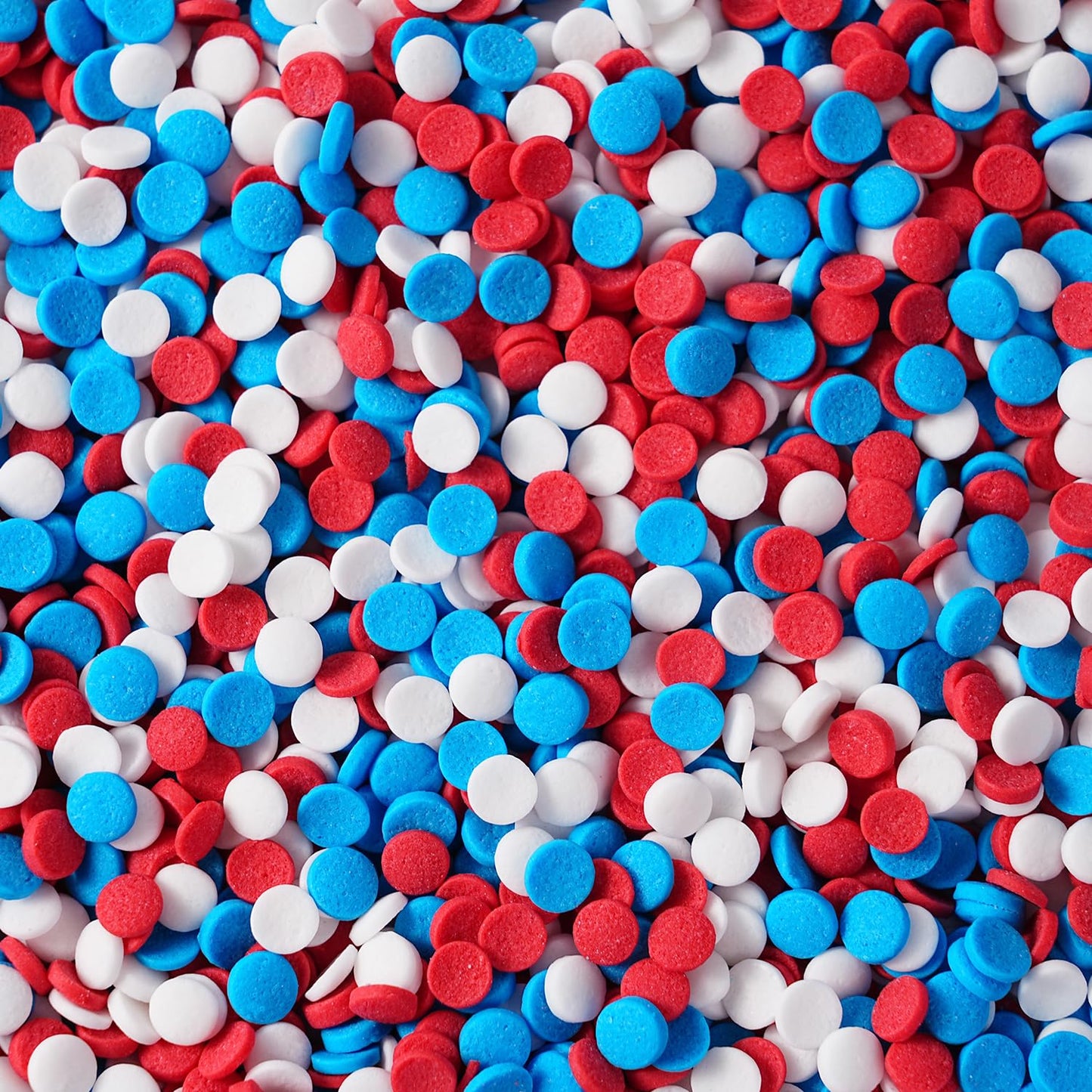 Edible Confetti Sprinkles For Cake Decorating, Red White And Blue Sprinkles, 4Th Of July, Patriotic Confetti For Cake, Cupcakes,