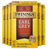Twinings Earl Grey Black Tea Individually Wrapped Bags, 20 Count (Pack of 6), Flavoured with Citrus and Bergamot, Caffeinated, E