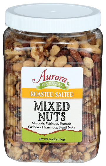 Aurora Products Roasted & Salted Mixed Nuts, 39 Oz