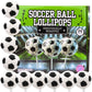 Sweetzo Soccer Ball Lollipops - 2D Individually Wrapped Suckers, 24 Count, Large Size, Perfect for Team Gifts and Party Favors