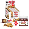 B-Ready Crispy Wafer Bars - 36 Count + Bonus Mini Glass Jar (0.88 oz) - Delicious Nutella Spread with Hazelnut and Cocoa - Perfe