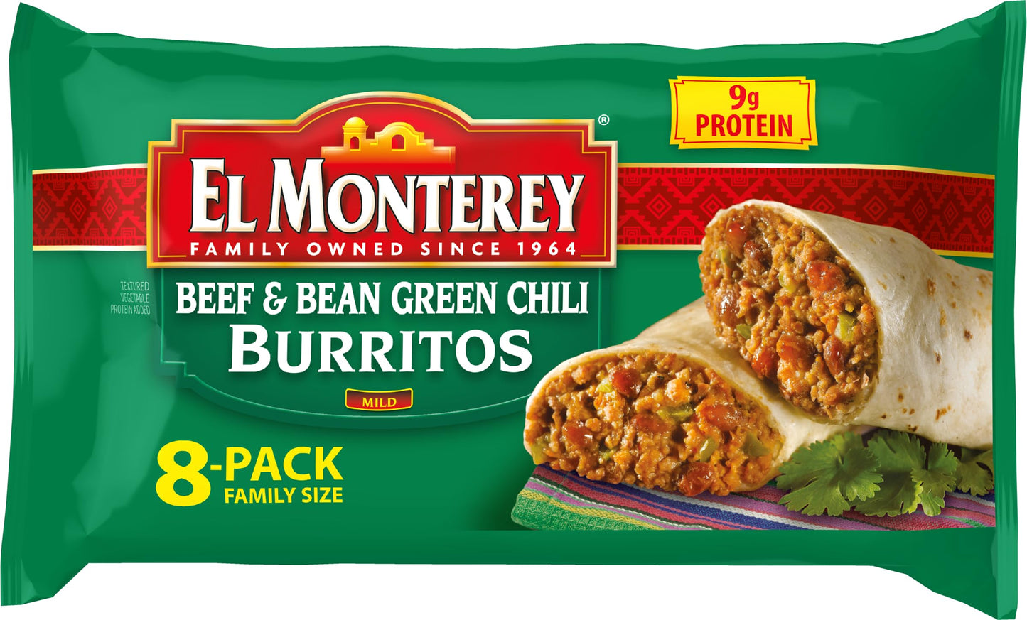 El Monterey Burritos Family, 8 Ct, 32 Ounce