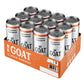 BeGOAT CLEAN Energy Drink - G fruit Tangerine, 200 Mg Caffeine, Vegan, Gluten-Free, 12 Fl OZ, Pack of 12