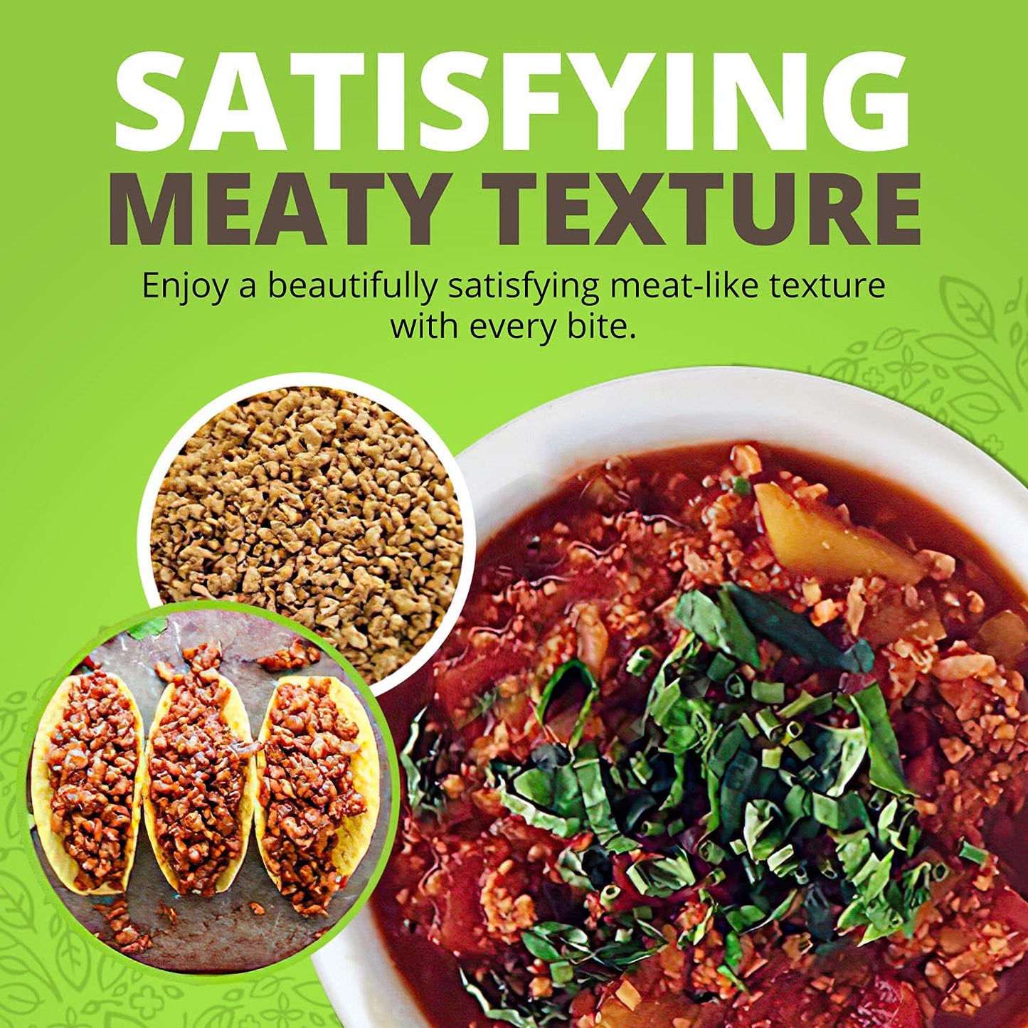 Plant Basics - Hearty Plant Protein - Unflavored Crumbles, 8 oz, Made from Peas, Non-GMO, Gluten Free, Low Fat, Low Sodium, Vega