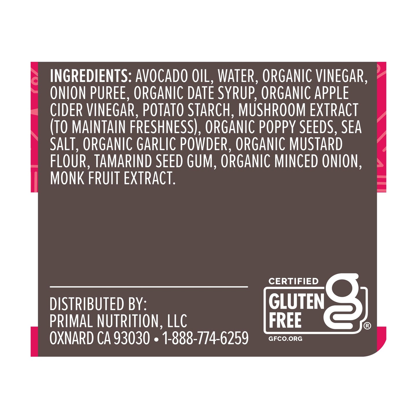 Primal Kitchen Poppyseed Avocado Oil Dressing, 8 Fl Oz, Model 0840224600521
