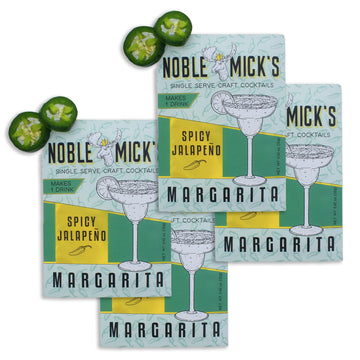 Noble MickS Easy Delicious Refreshing Ready To Use For A Party  Celebration  Or Happy Hour  Single Serve Craft Mixed Flavor Mix  Spicy Jalapeno Margarita  4 Pack