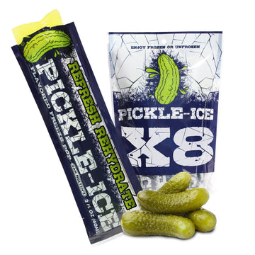 Van Holtens Pickles Pickle-Ice Freeze Pops - 8 Pack, 2 Ounce Each, Frozen Treats