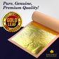 Barnabas Blattgold Edible Gold Leaf 24K - Cake Decorations  Loose Gold Leaf Sheets for Cupcakes - 3.1 inches  Book of 20