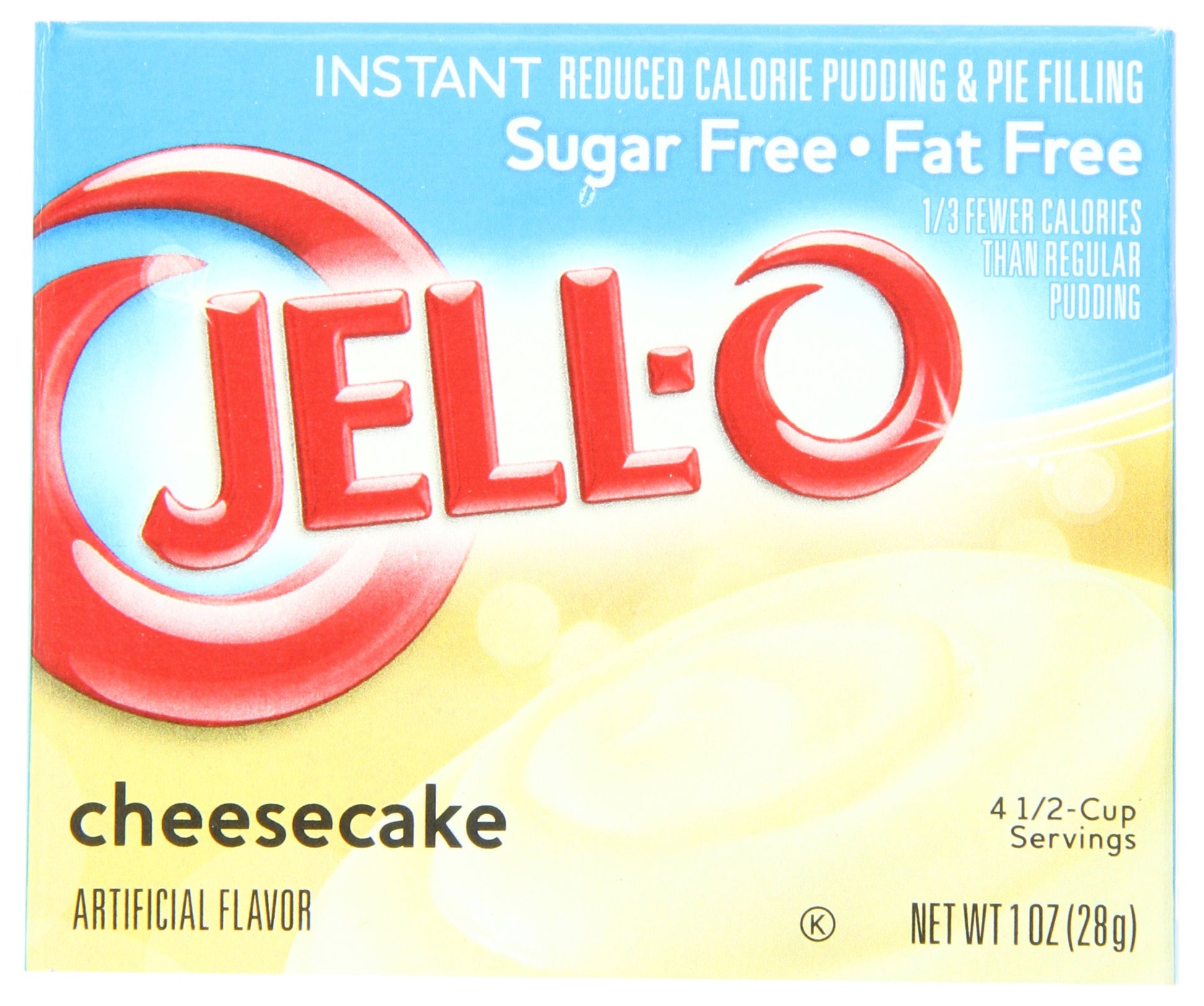 Jell-O Sugar Free Instant Cheesecake Pudding Mix, 1 oz Boxes, Pack of 24