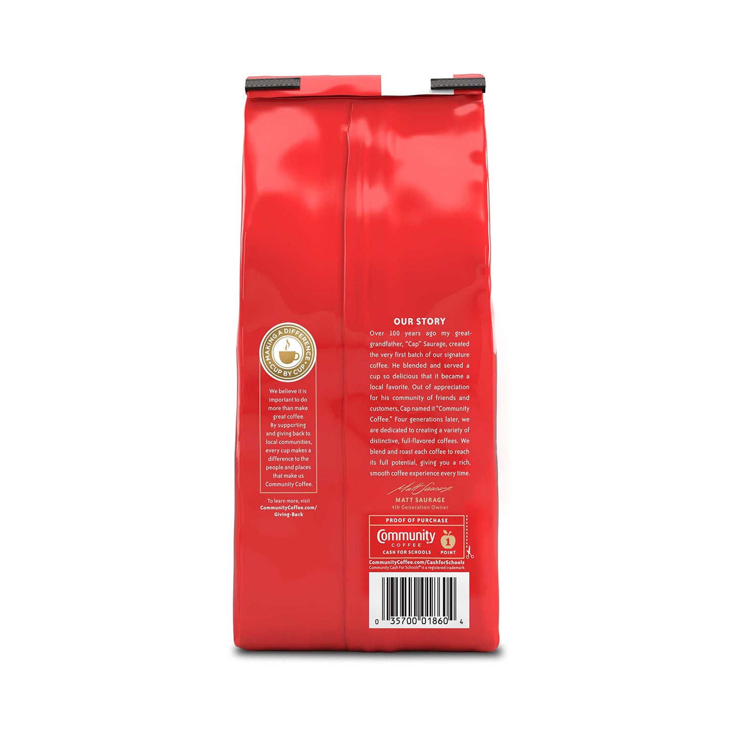 Community Coffee Toasted Hazelnut Flavored Medium Roast Ground Coffee, 12 Ounce Bag
