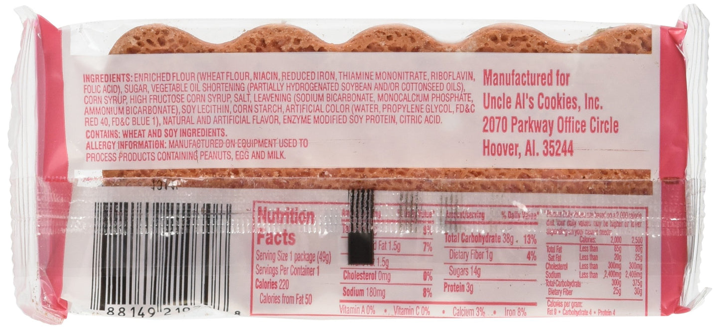 Uncle Al'S Strawberry Stage Plank Cookie 12 Pk.