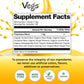 Vegs Turmeric Latte Golden Milk - Ayurvedic Super Spice Mix Golden Milk with Turmeric, Ginger, Rose Petals, Cinnamon, Ashwagandh