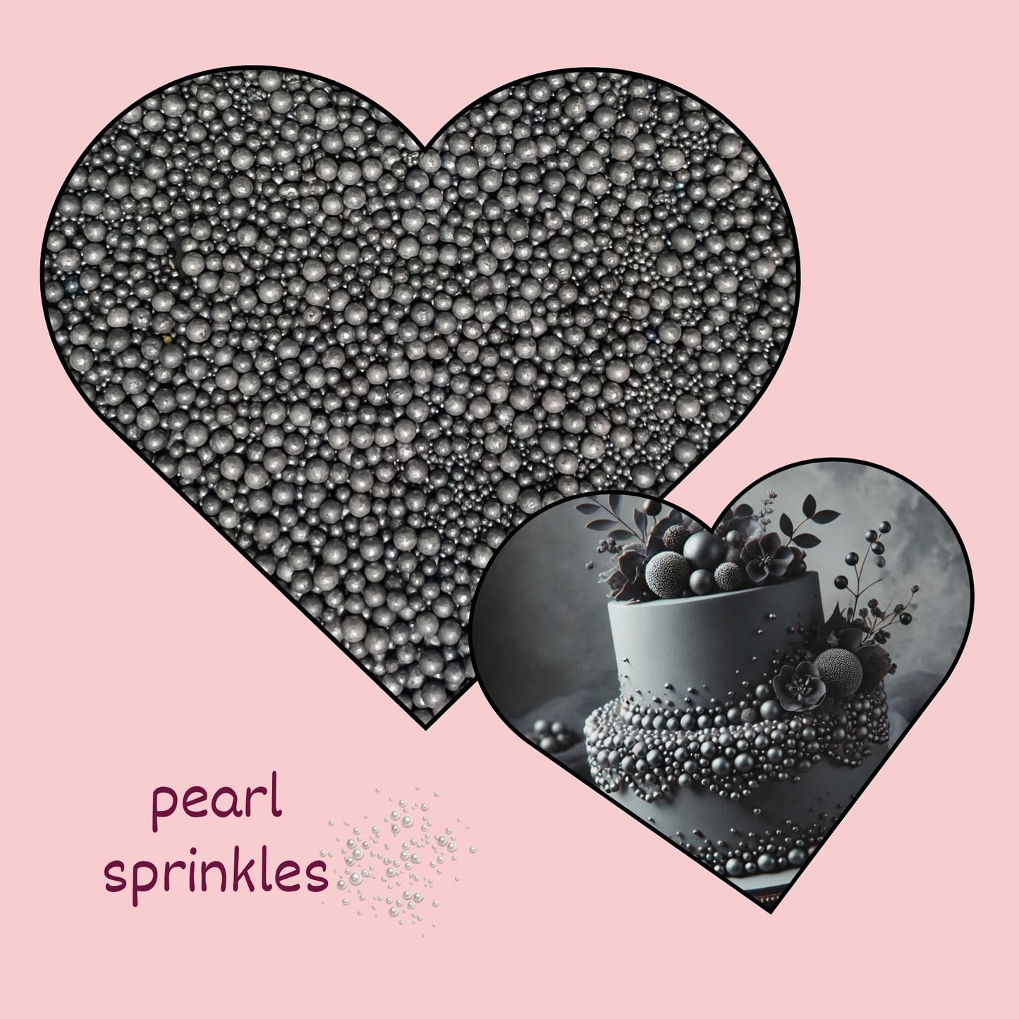 Confect Silver Metallic Disco Ball Sprinkles - Edible Cake Decorating Sugar Pearls, Vegan, Gluten-Free, 4.2 Oz, Color DM21
