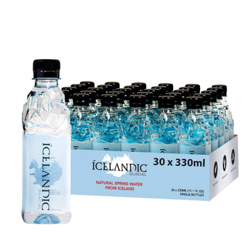 Icelandic Glacial Natural Spring Alkaline Water, 11.16 Fl Oz (30 Count)