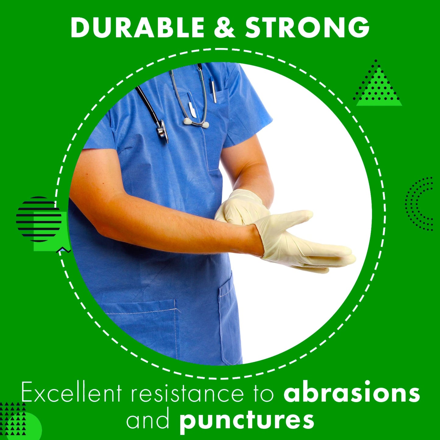 Disposable Latex Gloves Non Medical, General Purpose Cooking, Kitchen & Household Cleaning Powder Free 100 Per Box X-Large
