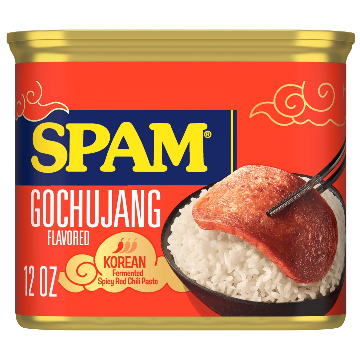 SPAM Gochujang Flavored  Shelf Stable  12 oz Can (Pack of 8)