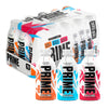 PRIME HYDRATION Sports Drink Variety Pack, Low-Calorie with Coconut Water, 500+ mg Electrolytes, 12 Fl Oz Bottles, Pack of 15