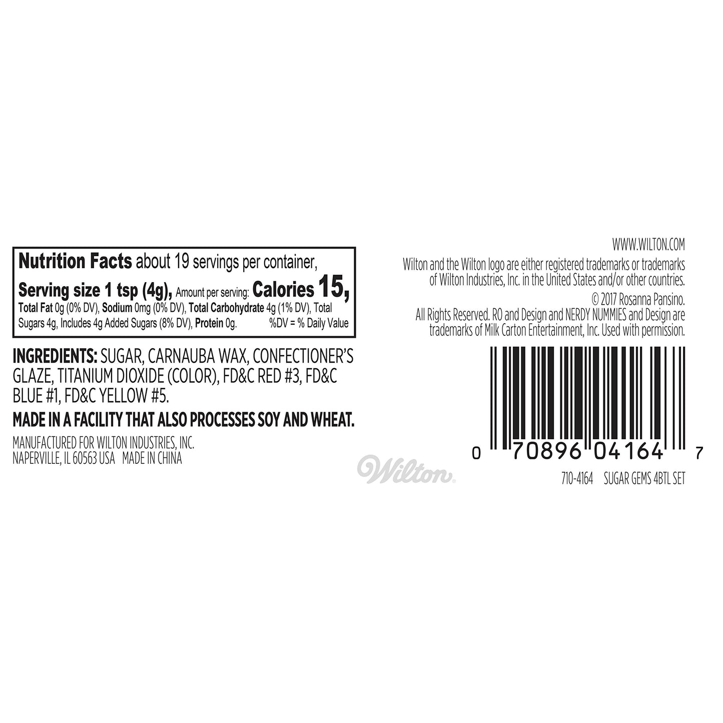 Rosanna Pansino By Wilton Sugar Gems, 2.75 Oz. - Dessert Decorations