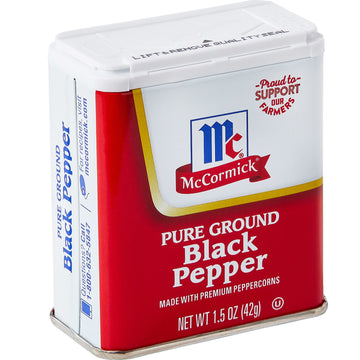 McCormick Pure Ground Black Pepper, 1.5 oz