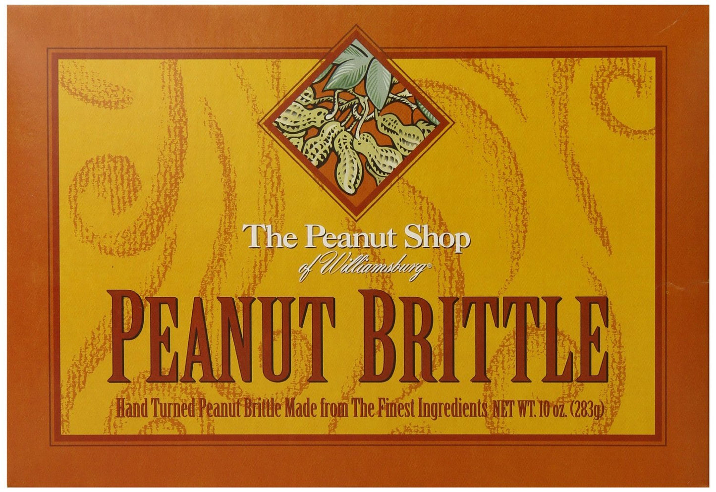 The Peanut Shop of Williamsburg Homestyle Brittle Box, Old-Fashioned Peanut Candy from Williamsburg, Peanut Brittle Hand Pulled 