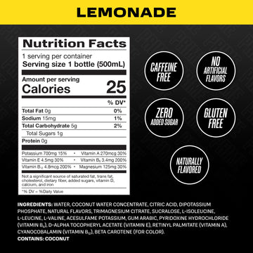 PRIME HYDRATION Sports Drink, Electrolyte Enhanced, 250mg BCAAs, Low Sugar, 16.9 Fl Oz, Pack of 12