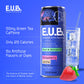 E.U.B. Strawberry Vanilla Sparkling Functional Beverage  12oz Can  50mg Caffeine  25 Calories  with Nootropics & Adaptogens for Mood & Energy Support