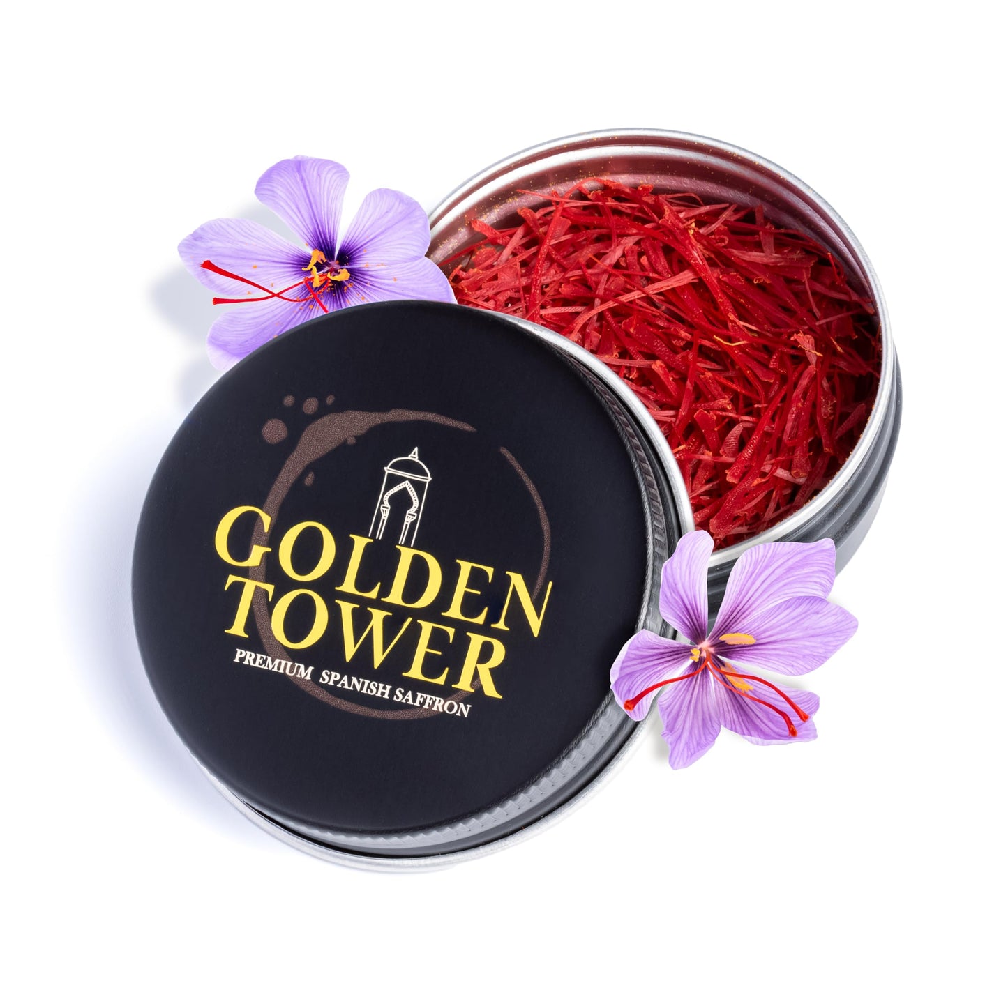 Saffron Threads by Golden Tower - Pure and Geniune all Red Saffron strands - 0.035 Ounces / 1 Gram - Premium Grade Saffron Ideal