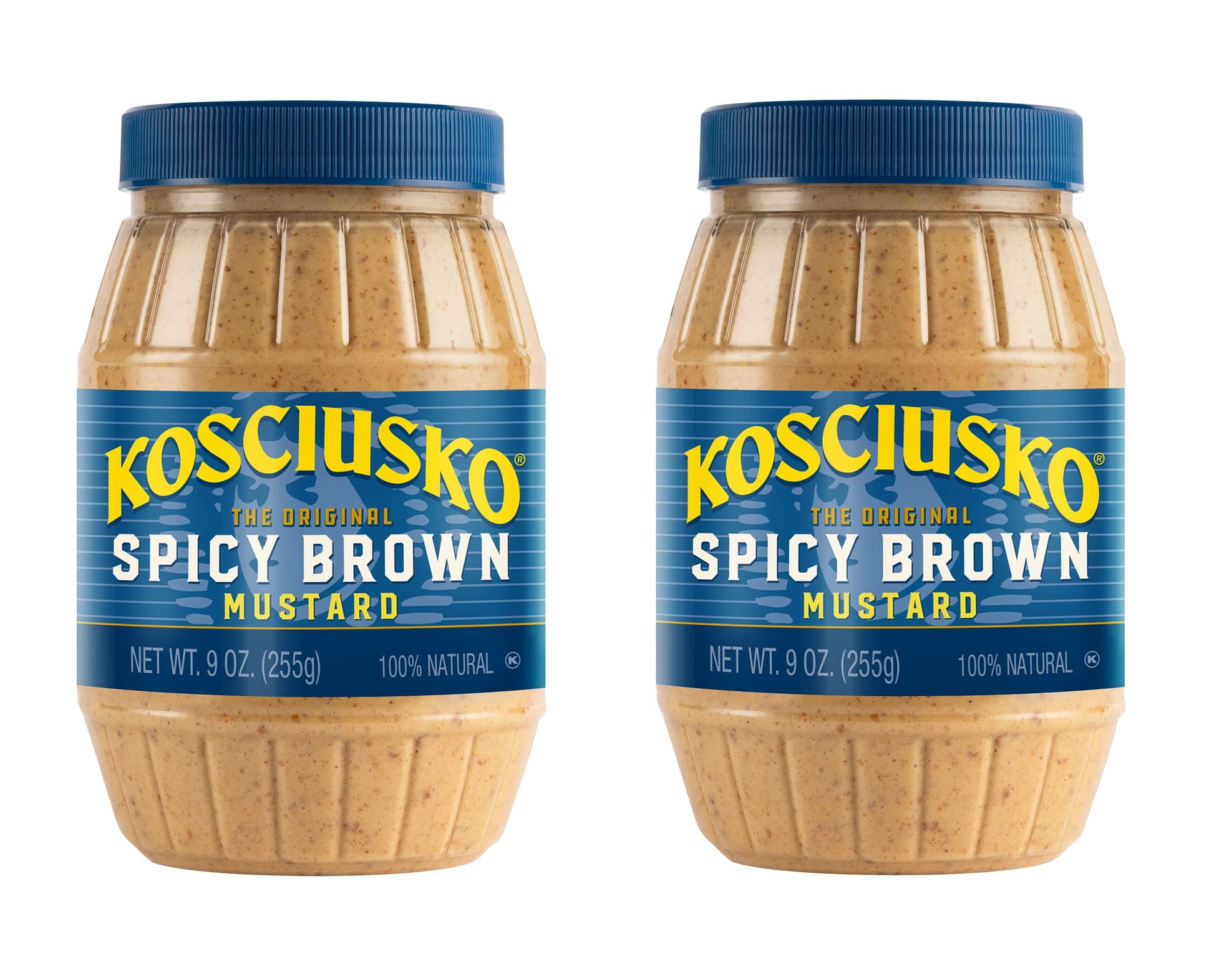 Kosciusko Zesty Spicy Brown Mustard 9 Oz (Pack Of 2)