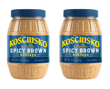 Kosciusko Zesty Spicy Brown Mustard 9 Oz (Pack Of 2)