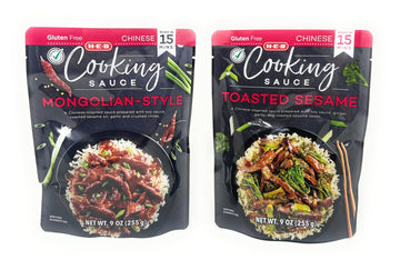 HEB Cooking Sauce Mixes - 2 packages (Toasted Sesame & Mongolian Style)