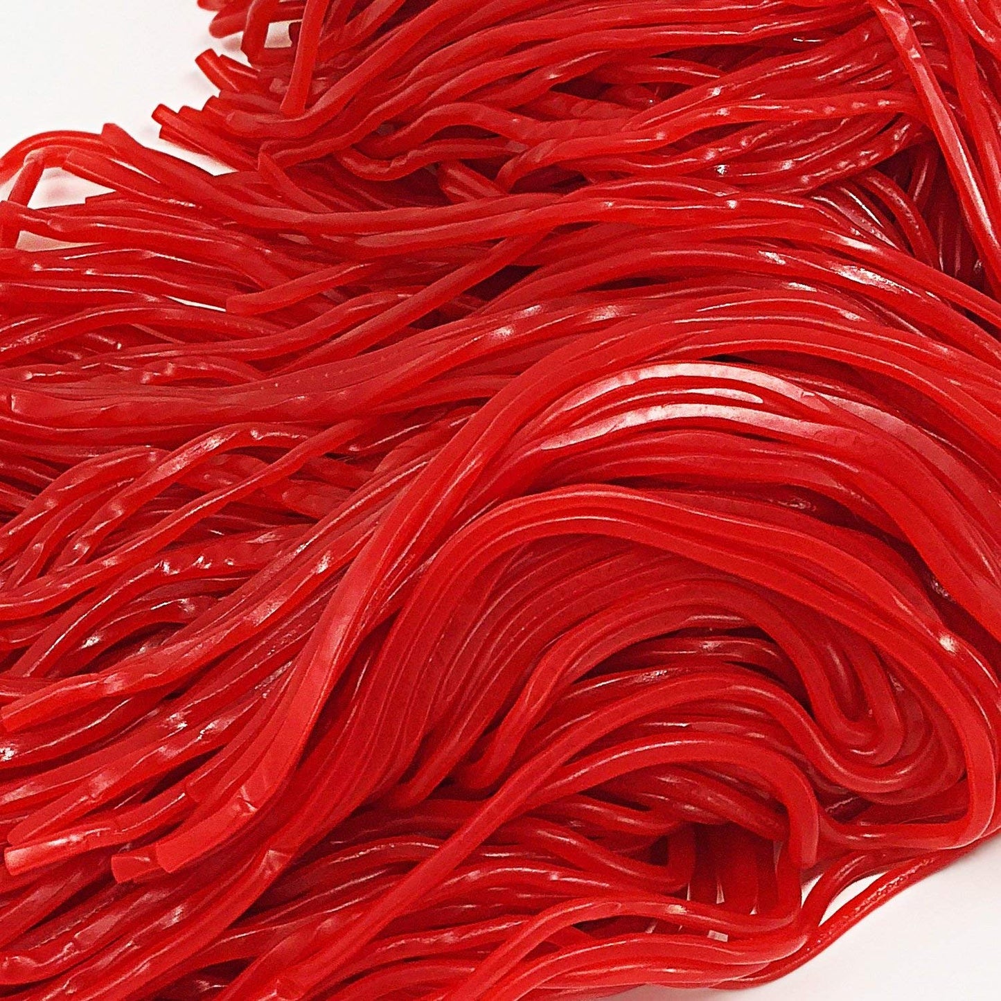 Strawberry Laces Bulk Red Licorice Candy Fruity Chewy Strings Imported European Treats 2 lbs(Pack of 3)