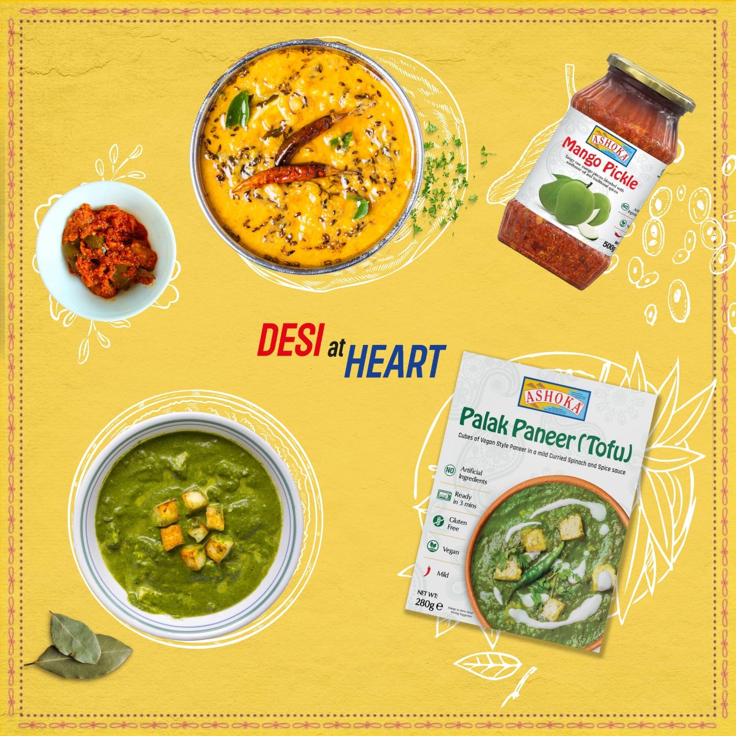 Ashoka Traditional Indian Meals 1932, Vegan Mixed Vegetable Curry, All-Natural Ready to Eat Microwavable Entrees, Shahi Navratan