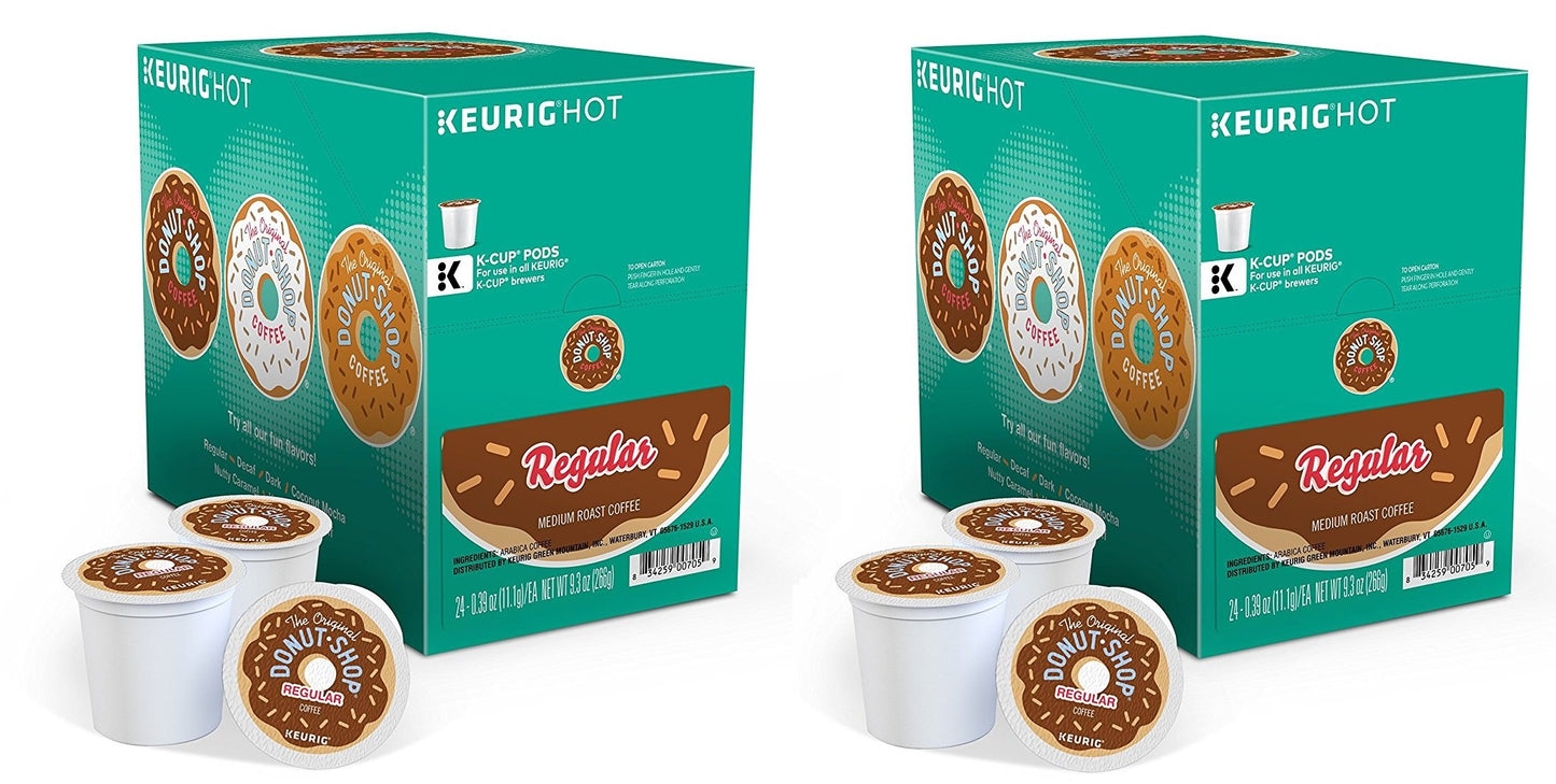 Keurig, The Original Donut Shop, K-Cup Packs (Regular - Medium Roast Extra Bold, 48 Count)