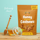 Platinum Honey Roasted Cashews - Sweet Gourmet Snack, 11 oz Resealable Pouch, Individual Snack Packs, Kosher