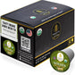 Teavity Green Tea & Ginger Tea Pods - Organic, Dye Free, Unsweetened - 12 Count for K Cup Machines