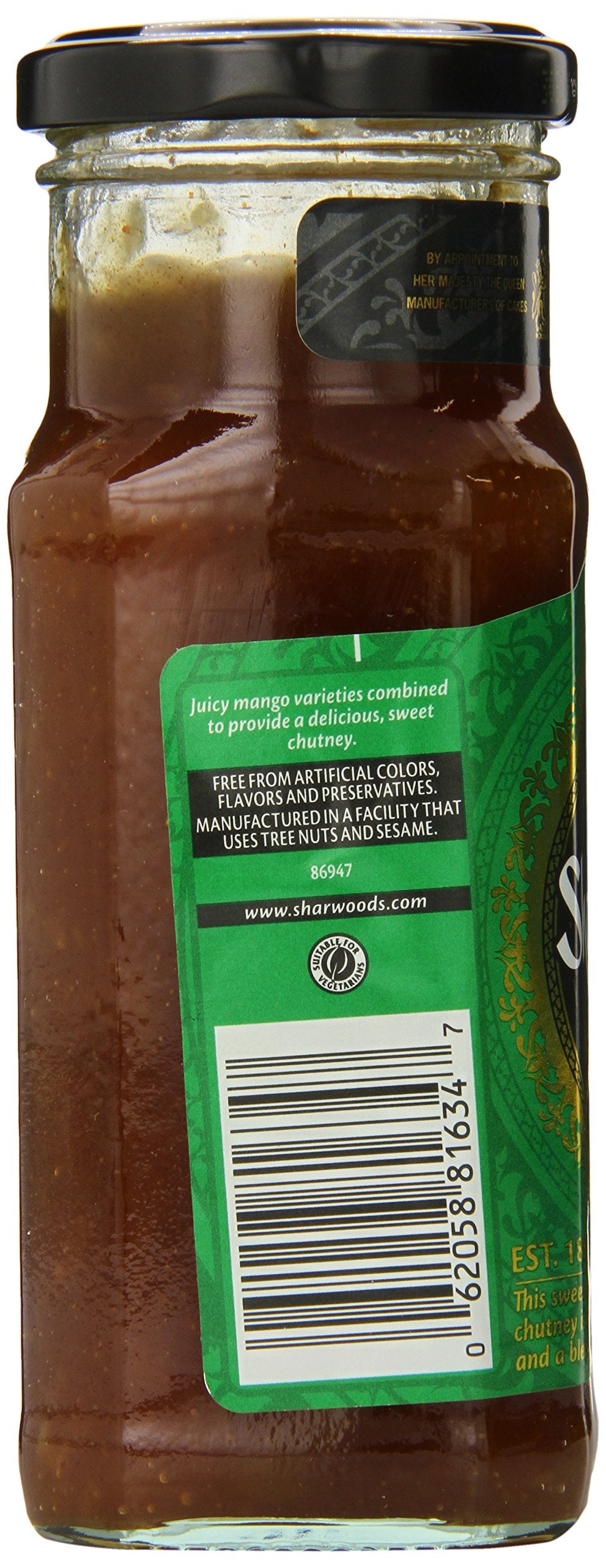 Sharwood's Mango Chutney - Major Grey, 12.5 Ounce (Pack of 6)