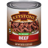 Keystone Meats Canned Beef - All Natural, Fully Cooked, Gluten Free, 28 Oz, Emergency Survival Food